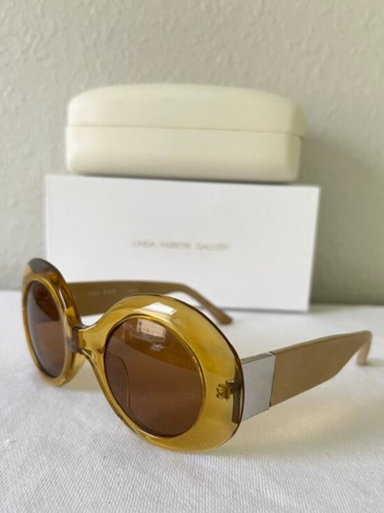 Linda Farrow x The Row 48/4 Womens Sunglasses Ocher main image 10